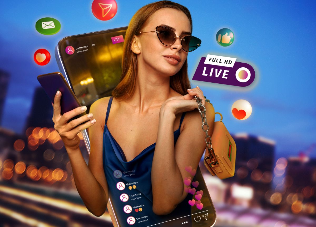 casino woman concept image