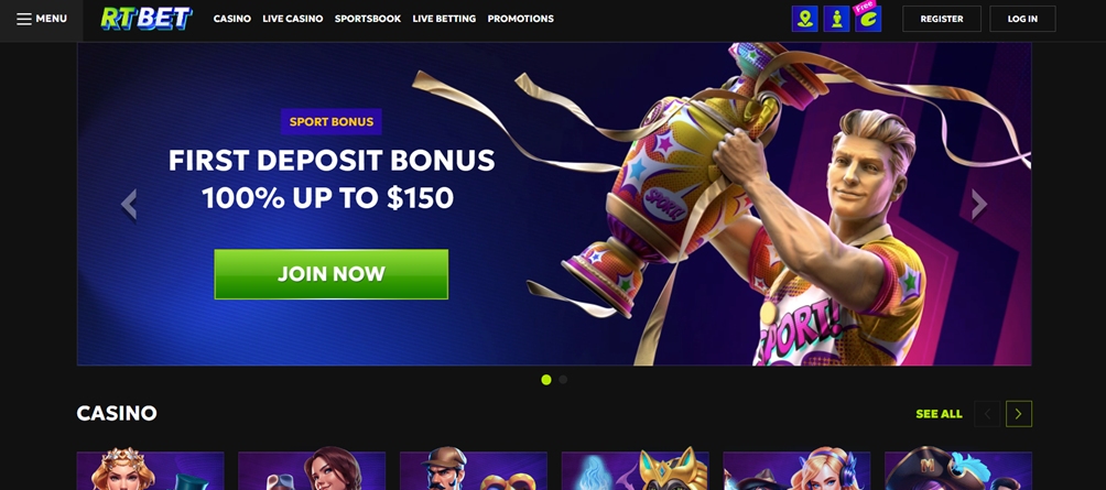 RTBet casino bonus 